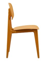 Fusion Living Mustard Yellow Oslo Plastic Dining Chair - Image 2 of 6