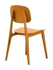 Fusion Living Mustard Yellow Oslo Plastic Dining Chair - Image 5 of 6