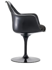 Fusion Living Grey Faux Tulip Set of 2 Armchair with Luxurious Cushion - Image 4 of 6