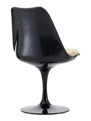Fusion Living Beige Tulip Dining Chair with Luxurious Set of 2 Cushion - Image 5 of 6
