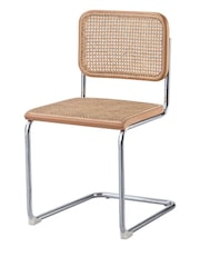 Fusion Living Cream Camden Cantilever Dining Chair - Image 2 of 6