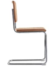 Fusion Living Cream Camden Cantilever Dining Chair - Image 4 of 6