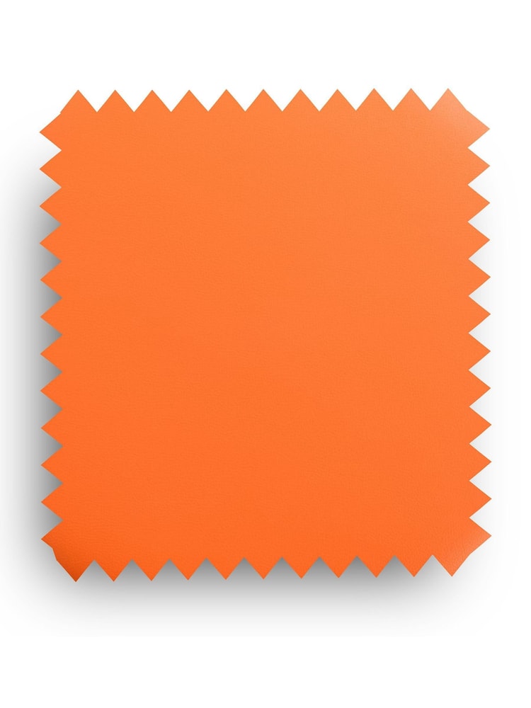 Fusion Living Orange Faux Tulip Single Armchair with PU Cushion - Image 6 of 6