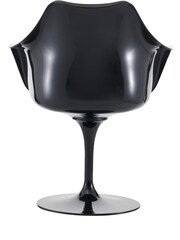 Fusion Living Beige Weave Tulip Single Armchair with Luxurious Cushion - Image 4 of 5
