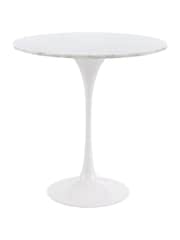 Fusion Living Grey Tulip Circular Side Table - Image 2 of 5