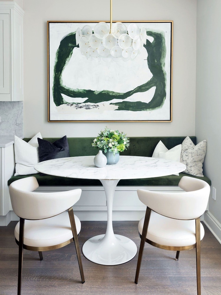 Fusion Living Grey Tulip Large Circular Dining Table - Image 1 of 5