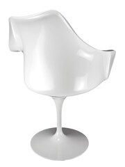 Fusion Living Green Tulip Single Armchair with PU Cushion - Image 5 of 6