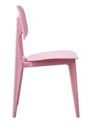 Fusion Living Baby Pink Oslo Plastic Dining Chair - Image 2 of 6