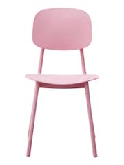 Fusion Living Baby Pink Oslo Plastic Dining Chair - Image 5 of 6