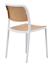 Fusion Living White Café Plastic Dining Chair - Image 3 of 6