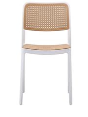 Fusion Living White Café Plastic Dining Chair - Image 4 of 6