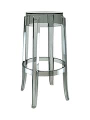 Fusion Living Grey Ghost Style Bar Stool 66cm - Image 2 of 6