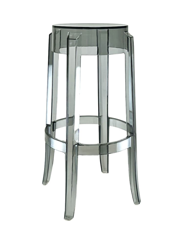 Fusion Living Grey Ghost Style Bar Stool 66cm - Image 2 of 6