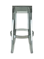 Fusion Living Grey Ghost Style Bar Stool 66cm - Image 3 of 6
