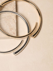 Jon Richard Silver Tone Torque Necklace - Image 2 of 3