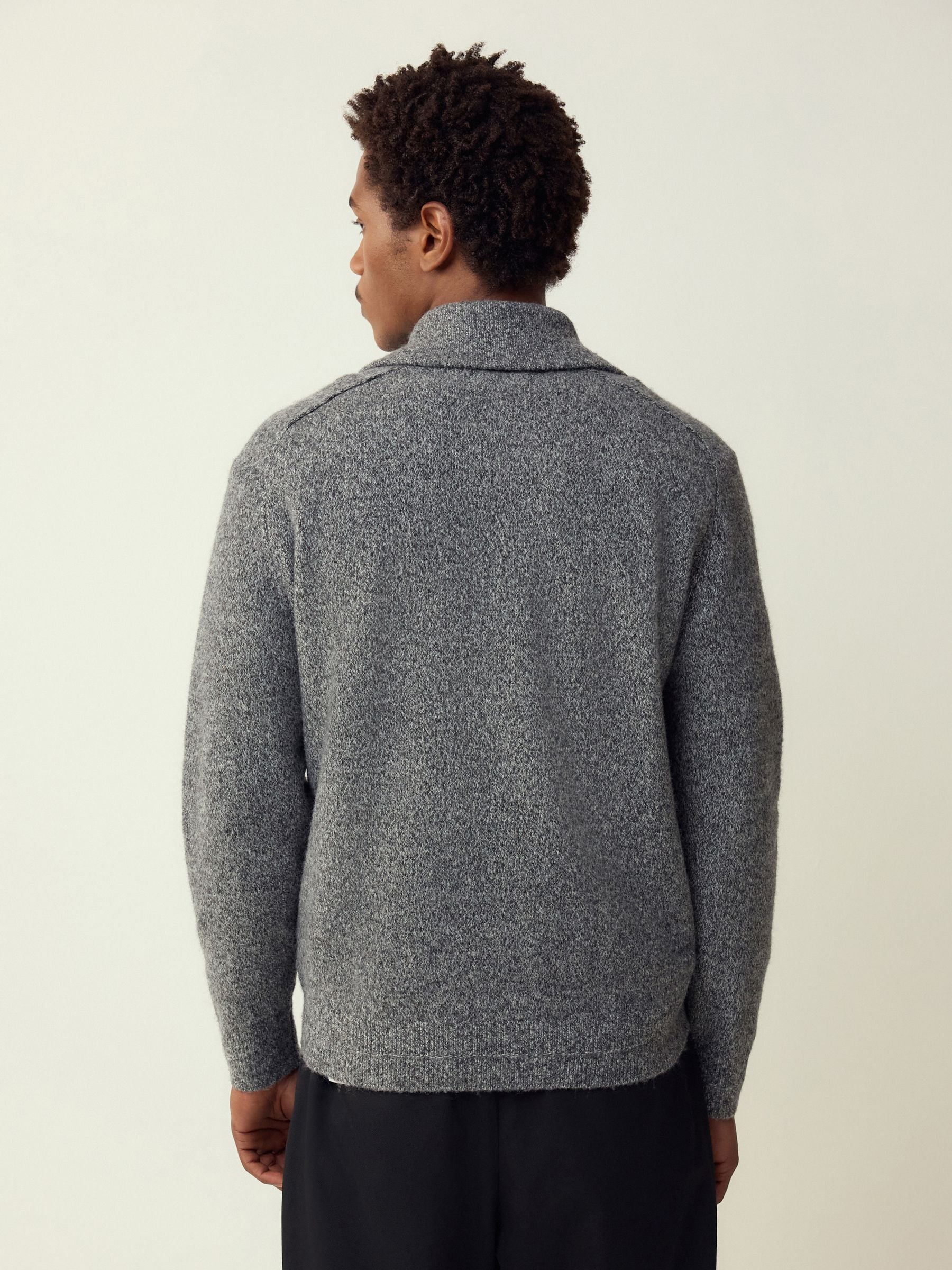 Buy Charcoal Grey Quarter Zip Neck Jumper with Wool from Next India