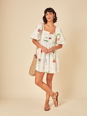 Nobodys Child White Nova Mini Dress - Image 2 of 5