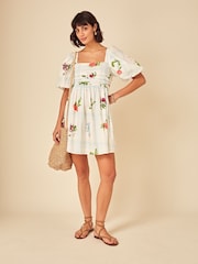 Nobodys Child White Nova Mini Dress - Image 3 of 5