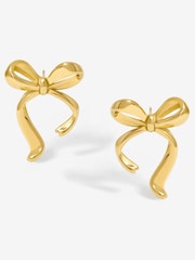 Jon Richard Gold Tone Vintage Bow Earrings - Image 1 of 1