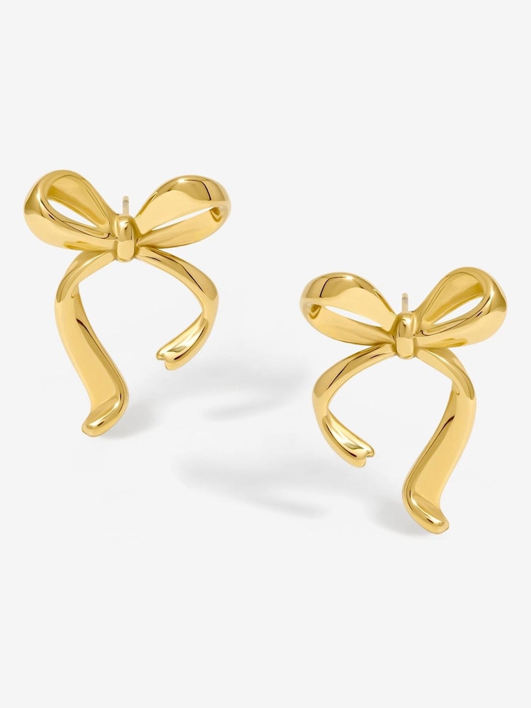 Jon Richard Gold Tone Vintage Bow Earrings - Image 1 of 1 Jon Richard Gold Tone Vintage Bow Earrings - Image 1 of 1