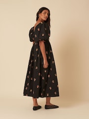 Vestido midi Tessie bordado Nobodys Child Nova - Imagem 2 de 5