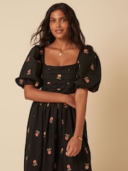 Vestido midi Tessie bordado Nobodys Child Nova - Imagem 5 de 5