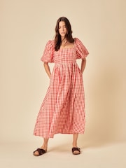 Nobodys Child Red Nova Midi Dress - Image 2 of 5