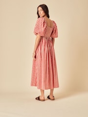 Nobodys Child Red Nova Midi Dress - Image 3 of 5
