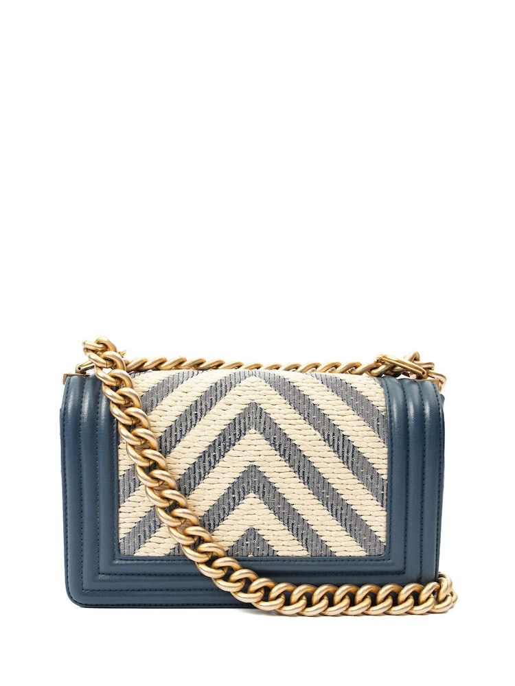 Chanel Blue Multi Boy Small Cross-Body Bag - Image 2 of 7