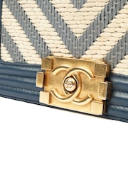 Chanel Blue Multi Boy Small Cross-Body Bag - Image 6 of 7