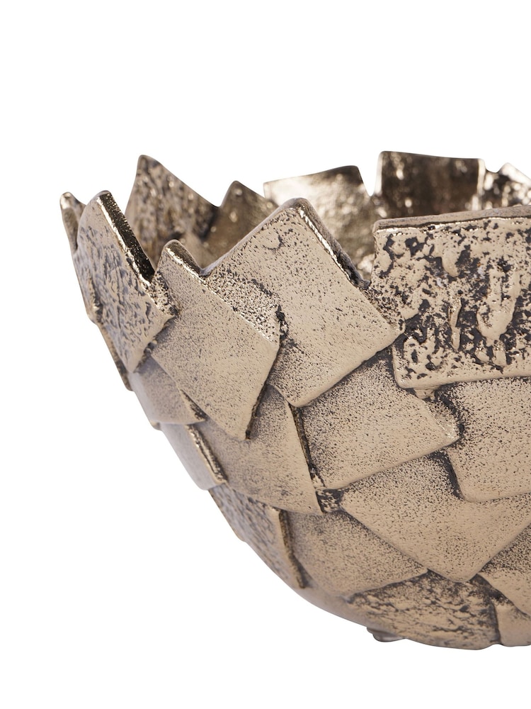 Libra Interiors Gold Montrose Cast Aluminium Bowl - Image 6 of 6