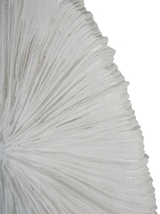 Libra Interiors White Orbis Textured on Stand Sculpture - Image 6 of 6