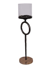 Libra Interiors Brown Rutland Floor Hurricane Small 92cm - Image 4 of 7