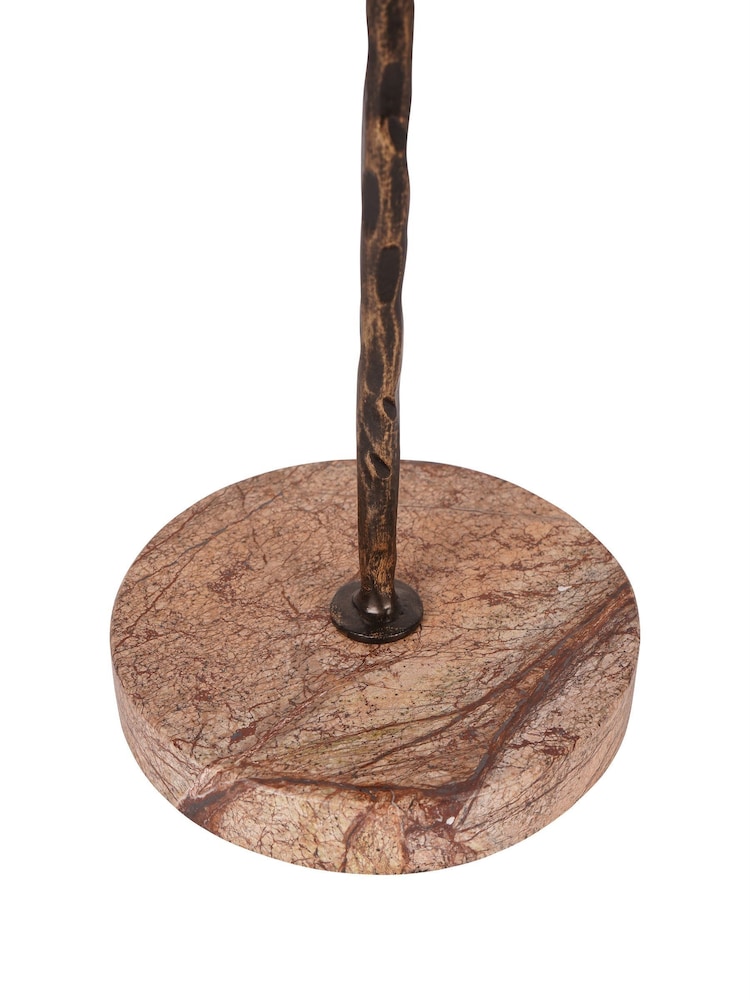 Libra Interiors Brown Small Rutland Table Hurricane 39cm - Image 6 of 6