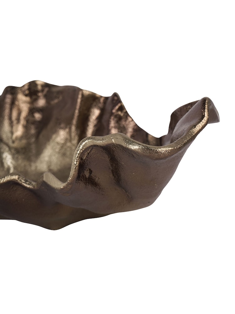 Libra Interiors Bronze Small Lowe Cast Aluminium Bowl 36cm - Image 6 of 6