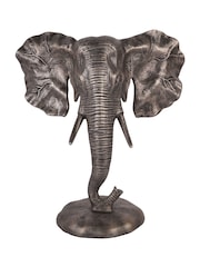 Libra Interiors Grey Kariba Cast Aluminium Elephant Sculpture - Image 2 of 6