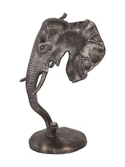 Libra Interiors Grey Kariba Cast Aluminium Elephant Sculpture - Image 4 of 6