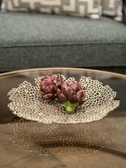 Libra Interiors Gold Miel Cast Aluminium Platter - Image 1 of 4