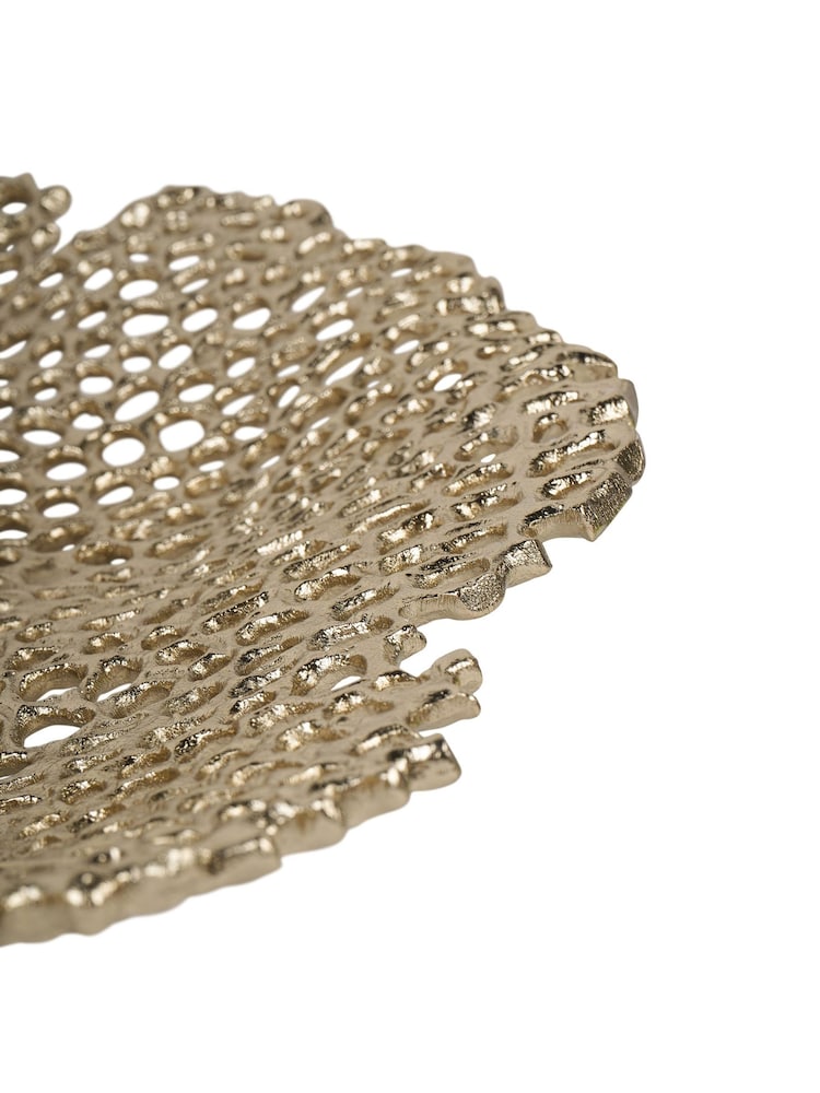 Libra Interiors Gold Miel Cast Aluminium Platter - Image 5 of 5