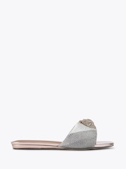 Kurt Geiger London Metalic Kensington Flat Sandal - Image 2 of 5