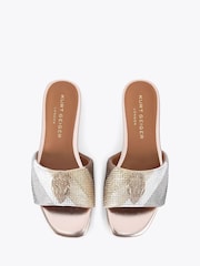 Kurt Geiger London Metalic Kensington Flat Sandal - Image 3 of 5
