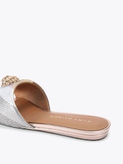 Kurt Geiger London Metalic Kensington Flat Sandal - Image 4 of 5