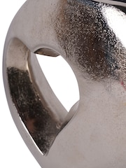 Libra Interiors Silver Esme Heart Cast Aluminium Vase - Image 6 of 6