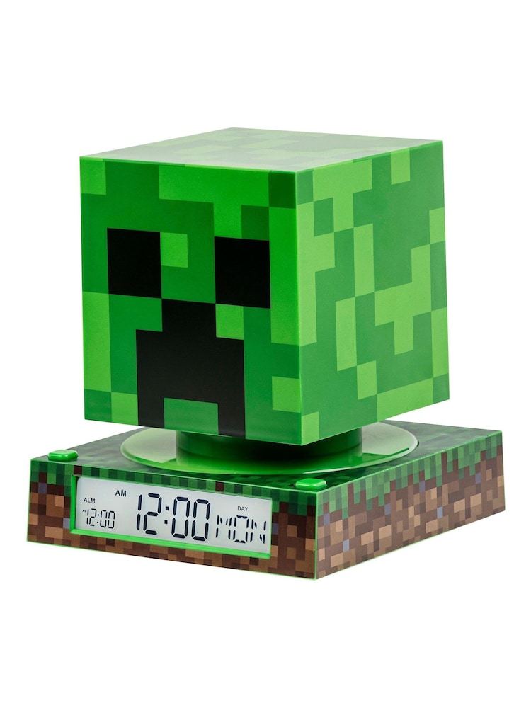Tikkers Green Minecraft 3D Creeper Night Light Alarm Clock - Image 1 of 3 Tikkers Green Minecraft 3D Creeper Night Light Alarm Clock - Image 1 of 3