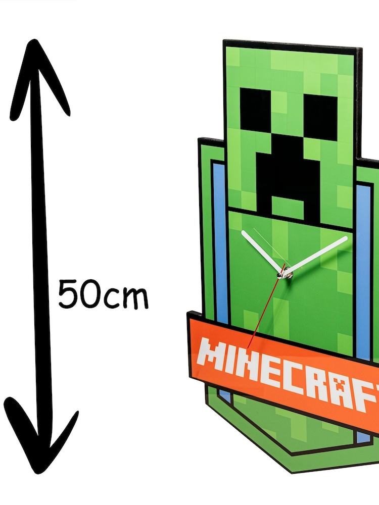 Tikkers Green Minecraft Creeper Wall Clock - Image 2 of 4