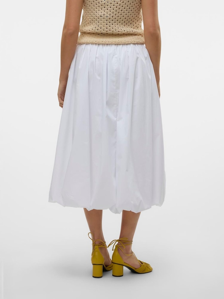 VERO MODA Bubble Hem Puffball Midi Skirt - Image 2 of 5