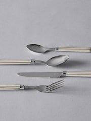The Set Natural Striped 24 Piece Cutlery Set - Image 1 of 4
