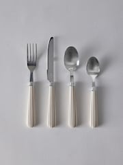 The Set Natural Striped 24 Piece Cutlery Set - Image 3 of 4