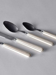 The Set Natural Striped 24 Piece Cutlery Set - Image 4 of 4