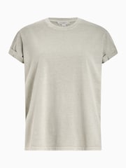 AllSaints Grey 100% Cotton Anna T-Shirt - Image 7 of 7